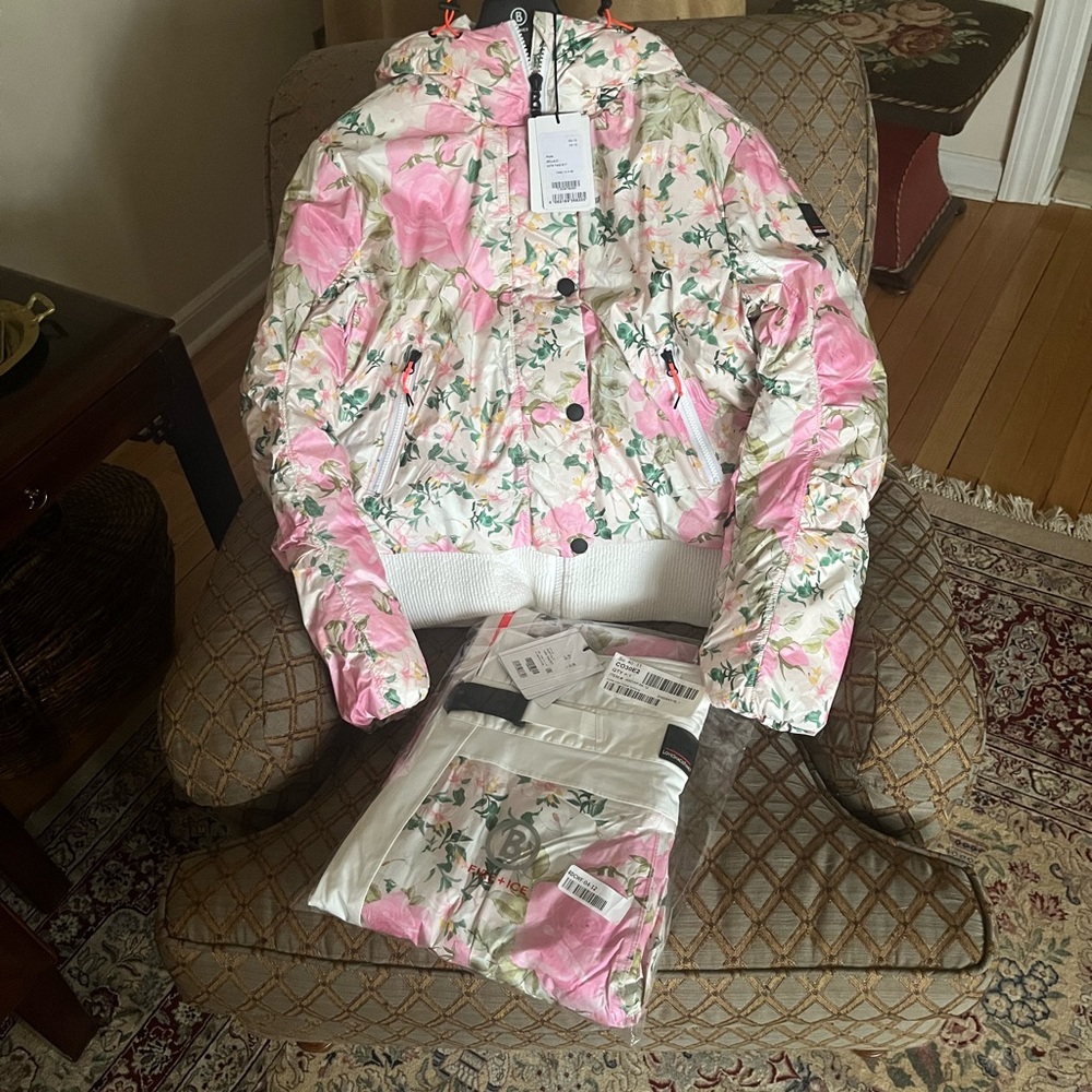 Loveshackfancy x Bogner - first edition collab Magenta Floral Fields Ski Set - Picture 2 of 4